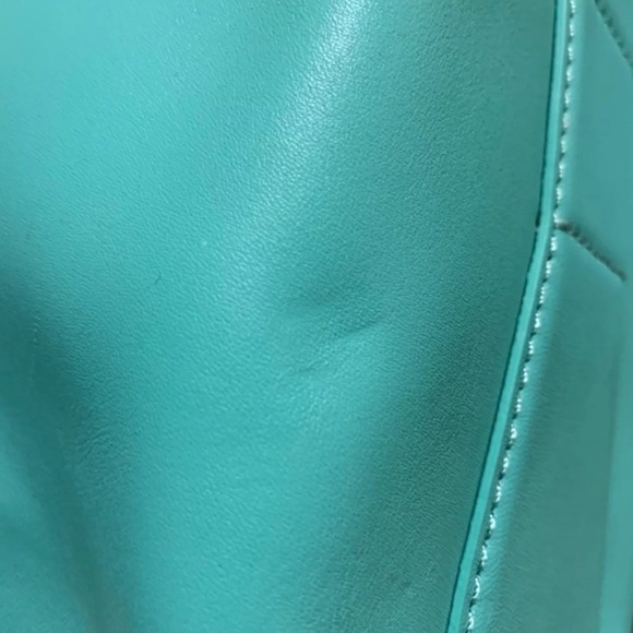 Kate spade turquoise blue satchel purse - Picture 6 of 10